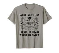 Sorry Can't Talk On The Phone with My Mom Funny Ouija Board T-Shirt