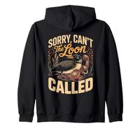 Sorry Can't the Loon Called Common Birdwatching Lake Zip Hoodie