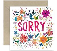 Sorry Cards for Friends, Special Thinking of You Gifts for Women, With Deepest Sympathy for Her or Him, Bold and Colourful Floral Design for Daughter BFF Colleague Mum - Blank Inside