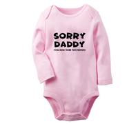 Sorry Daddy You Now Have Two Bosses Funny Romper Baby Bodysuit Newborn Infant Jumpsuit Kids Clothes Graphic Long Outfits