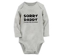 Sorry Daddy You Now Have Two Bosses Funny Romper Baby Bodysuit Newborn Infant Jumpsuit Kids Clothes Graphic Long Outfits