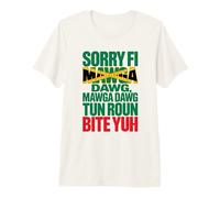 Sorry Fi Mawga Dawg Patois Jamaican Proverbs and Meaning Premium T-Shirt