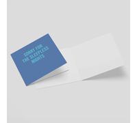 Sorry For The Sleepless Nights Square Greetings Card (14.8cm x 14.8cm)