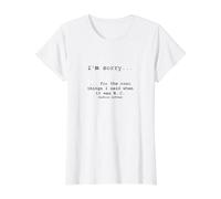 Sorry for the Things I Said When it was B.C. (Before Coffee) Value Graphic T-Shirt, Women, White, L