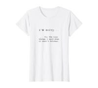 Sorry for the Things I Said When it Wasn't October Value Graphic T-Shirt, Women, White, M