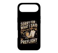 Sorry for What I Said Before My Coffee Pilot Aviation Flying Case for iPhone Air