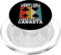 Sorry For What I Said Card Game Canasta Funny Canasta PopSockets PopGrip for MagSafe