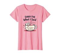 Sorry for What I Said When You Tried to Wake Me Up T-Shirt, Women, Pink, XXL