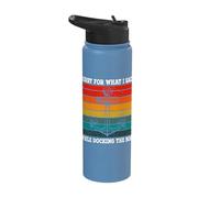Sorry for What I Said While Docking The Boat Cruise Boating Stainless Steel Insulated Water Bottle