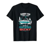 Sorry for What I Said While Docking The Boat Value Graphic T-Shirt, Men, Black, L