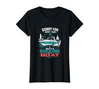 Sorry for What I Said While Docking The Boat Value Graphic T-Shirt, Women, Black, XL