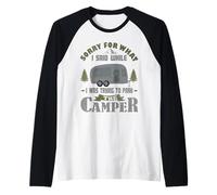 Sorry for What I Said While I was Parking The Camper Raglan Baseball Tee
