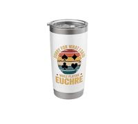 Sorry for What I Said While Playing Euchre Stainless Steel Insulated Tumbler