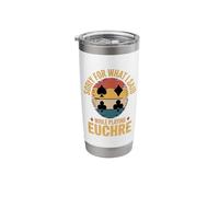 Sorry for What I Said While Playing Euchre Stainless Steel Insulated Tumbler