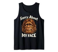 Sorry for What My Face Said Funny Sarcastic Humor Humorous Tank Top