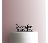 Sorry For Your Loss - Acrylic Cake Topper 7 Inch Width/Green