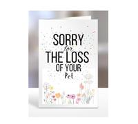 Sorry for your loss Pet card gifts, men, women, presents for Christmas, female, male, I am, I'm, so, Sympathy, Bereavement, Condolence, Funeral, A5-180_244