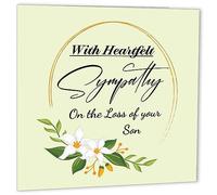 Sorry for your loss SON sympathy card, condolences Bereavement, sympathy card