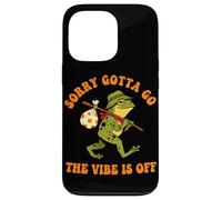 Sorry Gotta Go The Vibe Is Off Frog Humor Case for iPhone 13 Pro