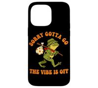 Sorry Gotta Go The Vibe Is Off Frog Humor Case for iPhone 14 Pro Max