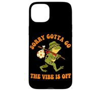 Sorry Gotta Go The Vibe Is Off Frog Humor Case for iPhone 15 Plus