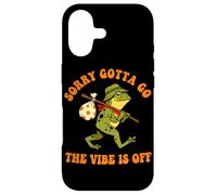 Sorry Gotta Go The Vibe Is Off Frog Humor Case for iPhone 17