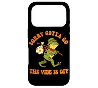 Sorry Gotta Go The Vibe Is Off Frog Humor Case for iPhone 17 Pro
