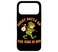 Sorry Gotta Go The Vibe Is Off Frog Humor Case for iPhone 17 Pro Max