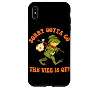 Sorry Gotta Go The Vibe Is Off Frog Humor Case for iPhone XS Max
