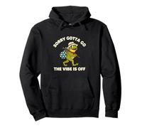 Sorry Gotta Go The Vibe Is Off Retro Frog Pullover Hoodie