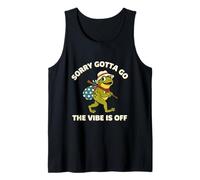 Sorry Gotta Go The Vibe is Off Retro Frog Tank Top