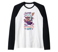 Sorry Gotta Go The Vibes are Off Fun Raglan Baseball Tee