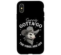 Sorry Gotta Go The Vibes Are Off Opossum Case for iPhone X/XS
