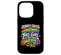 Sorry Guys This Gay Is Getting Married Gay Wedding Pride Case for iPhone 14 Pro