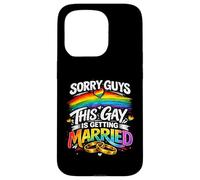 Sorry Guys This Gay Is Getting Married Gay Wedding Pride Case for iPhone 15 Pro