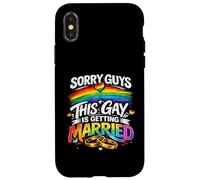 Sorry Guys This Gay Is Getting Married Gay Wedding Pride Case for iPhone X/XS