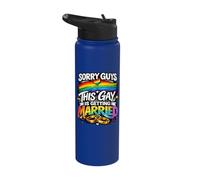 Sorry Guys This Gay is Getting Married Gay Wedding Pride Stainless Steel Insulated Water Bottle
