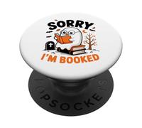 Sorry I am Booked Reading Nerd for Bookworms Gift Men Women PopSockets Adhesive PopGrip