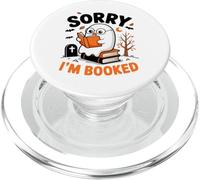 Sorry I am Booked Reading Nerd for Bookworms Gift Men Women PopSockets PopGrip for MagSafe