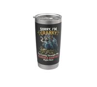 Sorry i am Cranky I'm Going Through My Terrible Eighties Stainless Steel Insulated Tumbler