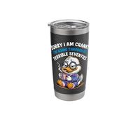 Sorry I Am Cranky I'm Going Through My Terrible Seventies Stainless Steel Insulated Tumbler