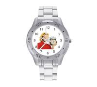 Sorry, I Am Late Quartz Wrist Watch Stainless Steel Watches for Men Women Easy to Read