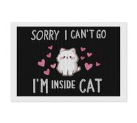 Sorry I Can’t Go I’m an Inside Cat 5D Diamond Art Painting Kits for Adults Paintings Gem Arts Drill Picture Home Decor