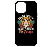 Sorry I Can’t I Have Plans In The Garage Cow Shirt Case for iPhone 12 Pro Max