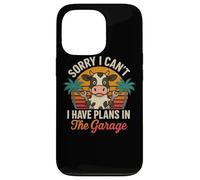 Sorry I Can’t I Have Plans In The Garage Cow Shirt Case for iPhone 13 Pro