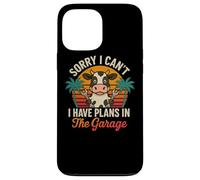 Sorry I Can’t I Have Plans In The Garage Cow Shirt Case for iPhone 13 Pro Max
