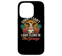 Sorry I Can’t I Have Plans In The Garage Cow Shirt Case for iPhone 14 Pro