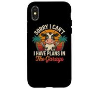 Sorry I Can’t I Have Plans In The Garage Cow Shirt Case for iPhone X/XS
