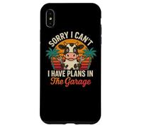 Sorry I Can’t I Have Plans In The Garage Cow Shirt Case for iPhone XS Max
