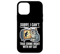 Sorry I Can’t True Crime Night With My Cat Case for iPhone 12 mini